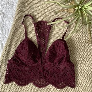 Victoria’s Secret purple lace bralette
